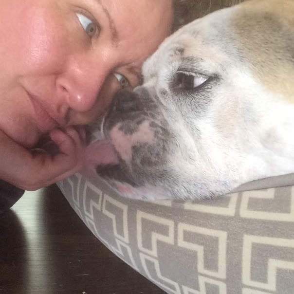 Tracy and a favorite velvet potato